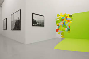 Mauro Restiffe, Empossamento, 2003 & Inauguration, 2009; Federico Herrero, 2011 (in situ mural), Installation View 